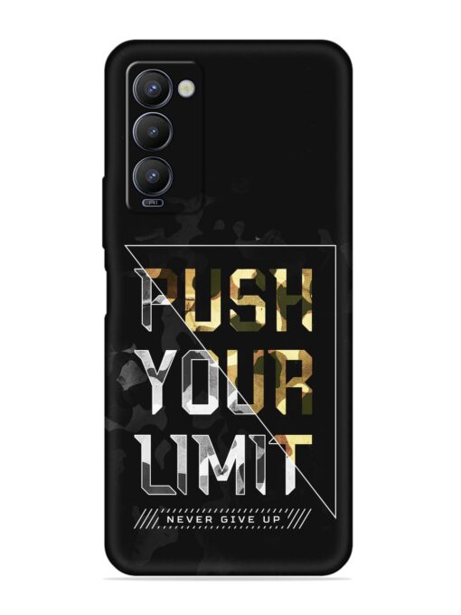 Push Your Limits Embossed Soft Silicone Case for Tecno Camon 18 Zapvi