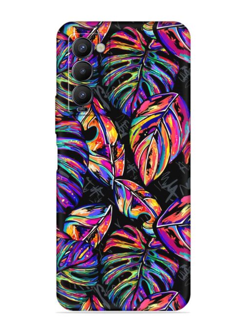 Tropical Seamless Vector Embossed Soft Silicone Case for Tecno Camon 18 Zapvi