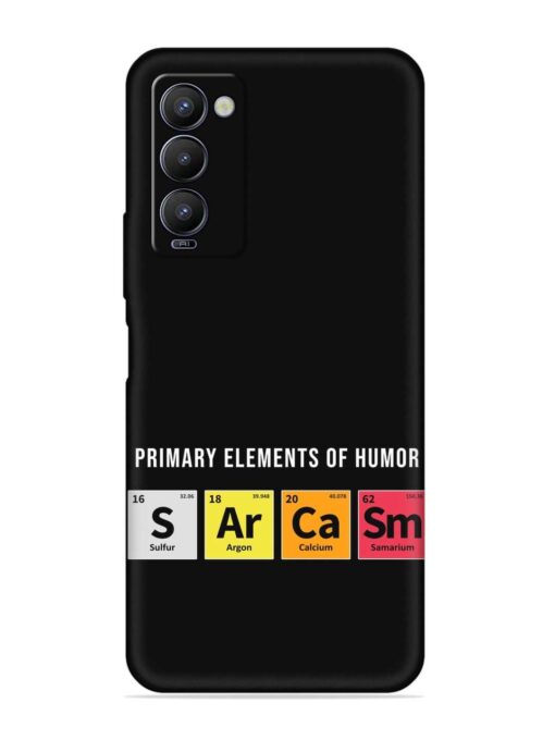 Primary Elements Humor Embossed Soft Silicone Case for Tecno Camon 18 Zapvi