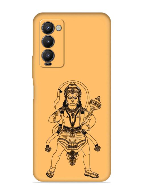 Indian God Hanuman Embossed Soft Silicone Case for Tecno Camon 18 Zapvi