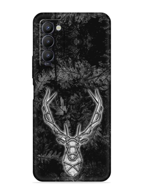 Ancient Deer Embossed Soft Silicone Case for Tecno Camon 18 Zapvi