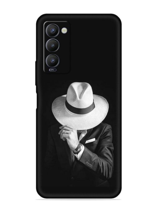 Men Under Hat Embossed Soft Silicone Case for Tecno Camon 18