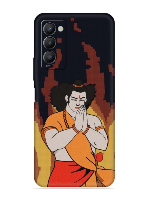 Shree Ram Vector Embossed Soft Silicone Case for Tecno Camon 18