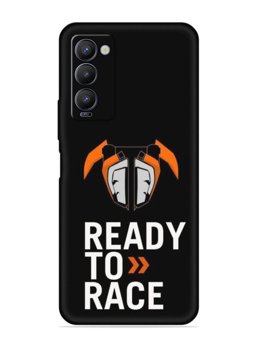 Ready To Race Embossed Soft Silicone Case for Tecno Camon 18 Zapvi