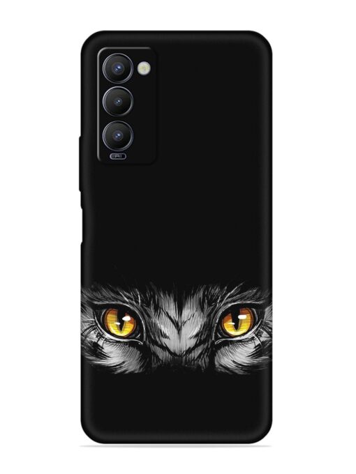 Scary Eye Embossed Soft Silicone Case for Tecno Camon 18 Zapvi