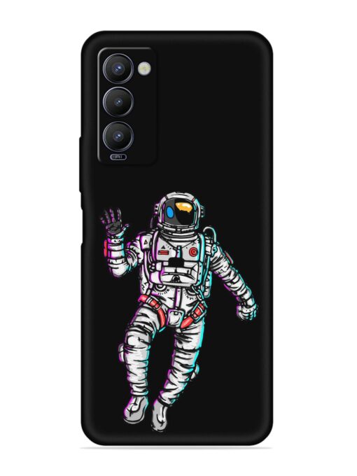 Spaceman Embossed Soft Silicone Case for Tecno Camon 18 Zapvi