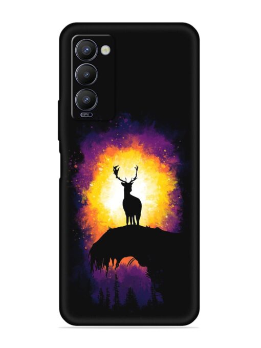 Elk Animal Art Embossed Soft Silicone Case for Tecno Camon 18 Zapvi