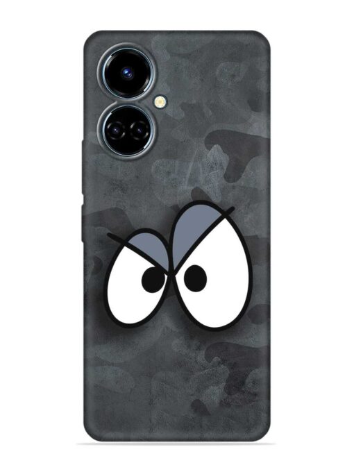 Big Eyes Night Mode Embossed Soft Silicone Case for Tecno Camon 19 Zapvi