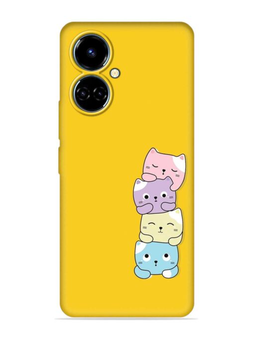 Cartoon Anime Embossed Soft Silicone Case for Tecno Camon 19 Zapvi