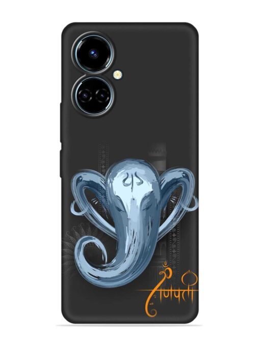 Illustration Lord Ganpati Embossed Soft Silicone Case for Tecno Camon 19 Zapvi