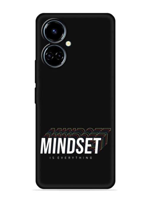 Mindset Everything Slogan Embossed Soft Silicone Case for Tecno Camon 19 Zapvi