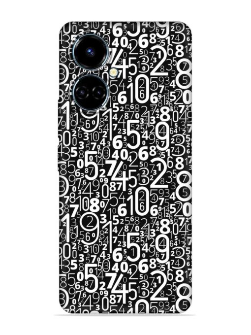 Many Numbers Different Embossed Soft Silicone Case for Tecno Camon 19 Zapvi