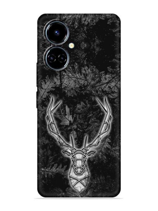 Ancient Deer Embossed Soft Silicone Case for Tecno Camon 19 Zapvi