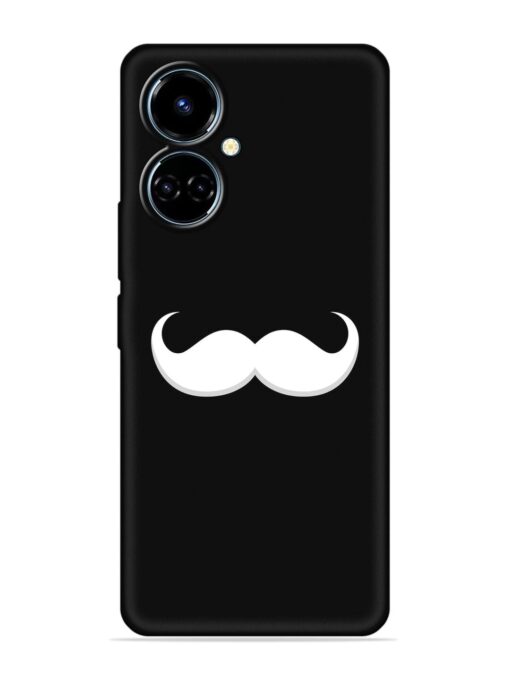 Mustache Vector Embossed Soft Silicone Case for Tecno Camon 19 Zapvi