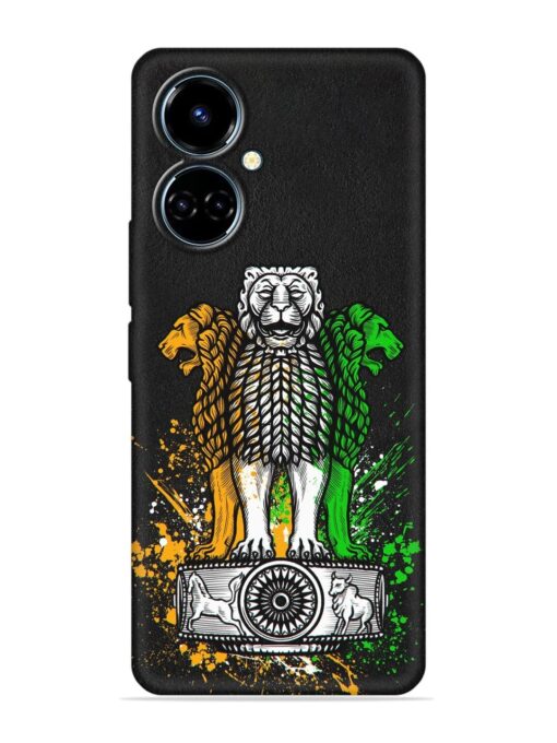 Pillars Of Ashoka Embossed Soft Silicone Case for Tecno Camon 19 Zapvi