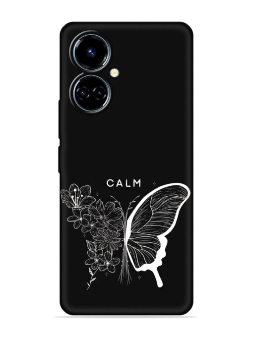 Calm Embossed Soft Silicone Case for Tecno Camon 19 Zapvi