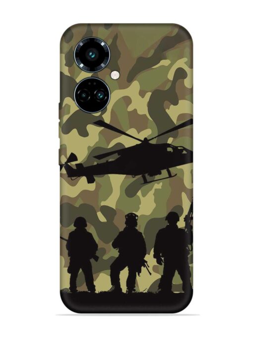 Army Heros Embossed Soft Silicone Case for Tecno Camon 19 Pro (5G) Zapvi