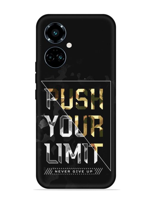 Push Your Limits Embossed Soft Silicone Case for Tecno Camon 19 Pro (5G) Zapvi