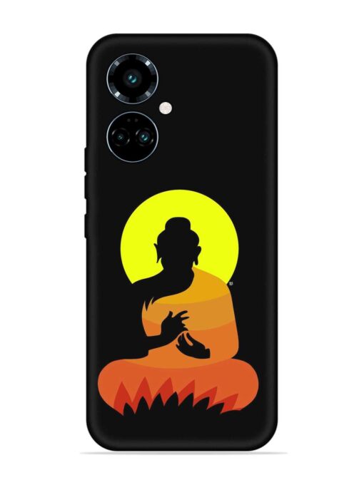 Buddha Art Black Embossed Soft Silicone Case for Tecno Camon 19 Pro (5G) Zapvi