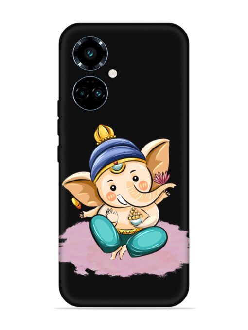 Bal Ganesh Vector Art Embossed Soft Silicone Case for Tecno Camon 19 Pro (5G) Zapvi