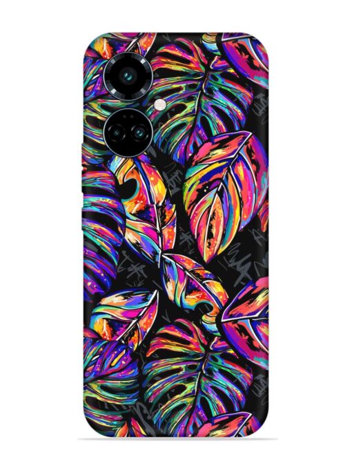 Tropical Seamless Vector Embossed Soft Silicone Case for Tecno Camon 19 Pro (5G) Zapvi