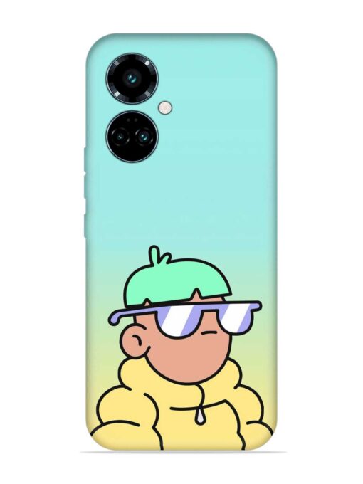 Doodles Cool Character Embossed Soft Silicone Case for Tecno Camon 19 Pro (5G) Zapvi