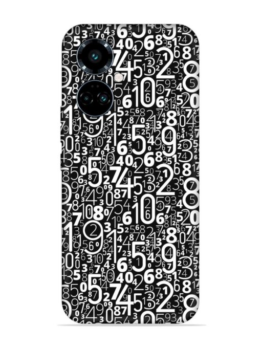 Many Numbers Different Embossed Soft Silicone Case for Tecno Camon 19 Pro (5G)