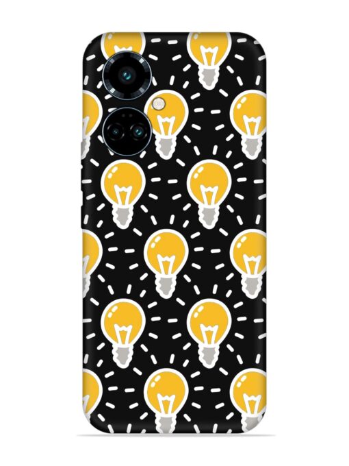 Light Bulb Seamless Embossed Soft Silicone Case for Tecno Camon 19 Pro (5G) Zapvi