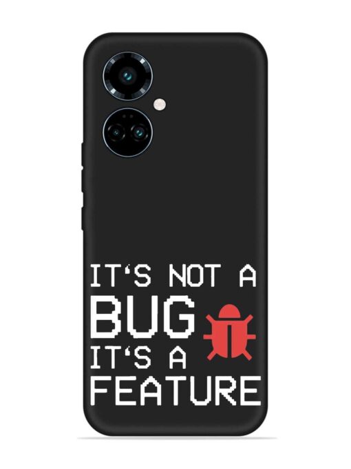 Not Bug Feature Embossed Soft Silicone Case for Tecno Camon 19 Pro (5G) Zapvi