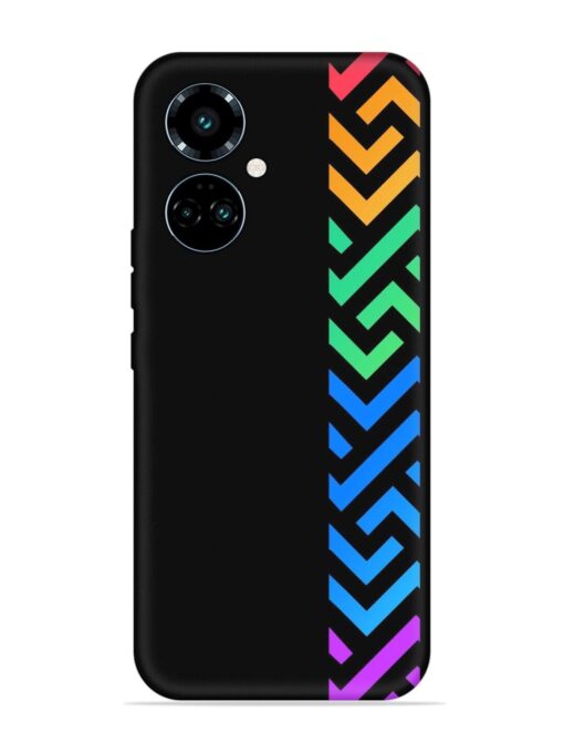 Colorshape Stripes Embossed Soft Silicone Case for Tecno Camon 19 Pro (5G) Zapvi