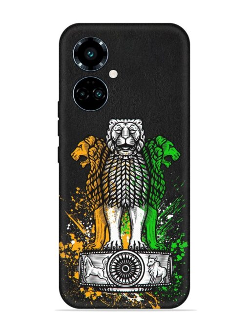 Pillars Of Ashoka Embossed Soft Silicone Case for Tecno Camon 19 Pro (5G)