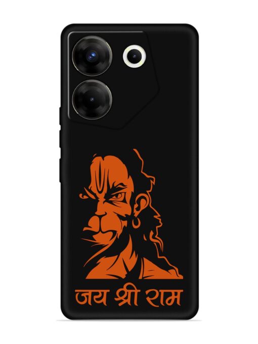 Angry Hanuman Embossed Soft Silicone Case for Tecno Camon 20 Pro (5G) Zapvi