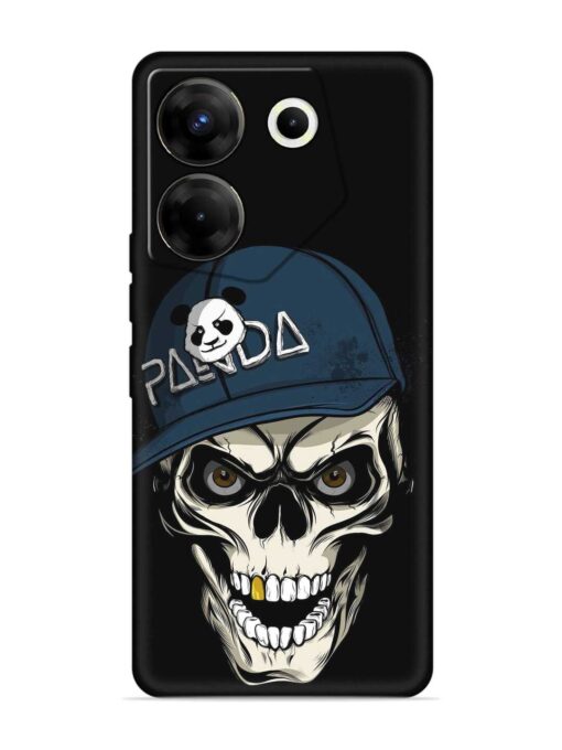 Panda Skull Embossed Soft Silicone Case for Tecno Camon 20 Pro (5G) Zapvi