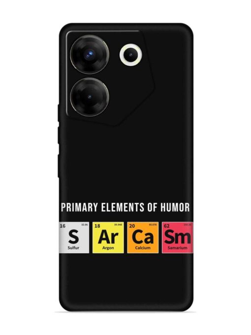 Primary Elements Humor Embossed Soft Silicone Case for Tecno Camon 20 Pro (5G) Zapvi