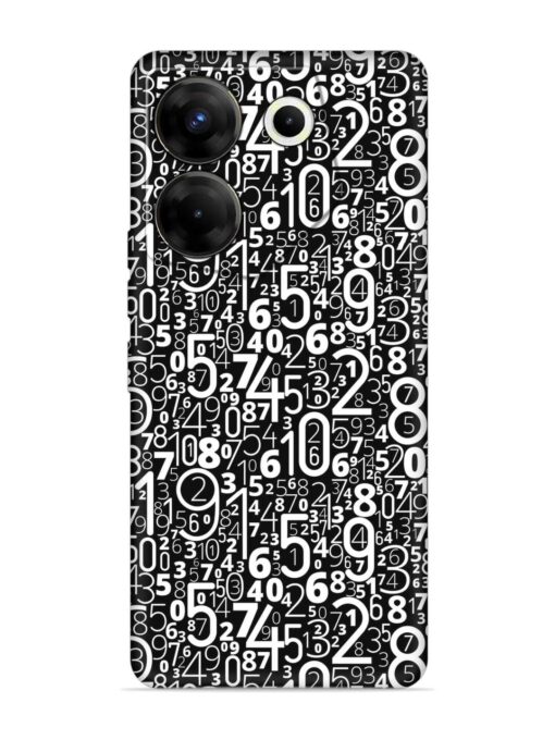 Many Numbers Different Embossed Soft Silicone Case for Tecno Camon 20 Pro (5G) Zapvi