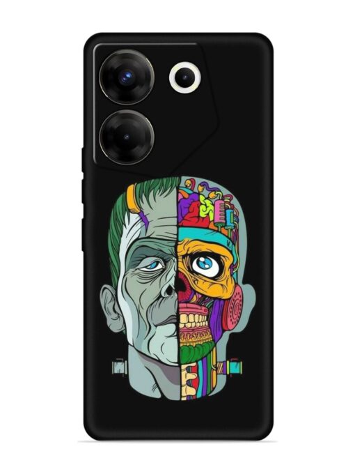 Men Vs Skull Embossed Soft Silicone Case for Tecno Camon 20 Pro (5G) Zapvi