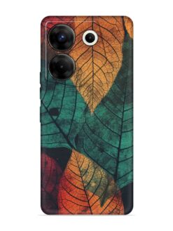 Leaves Artwork Embossed Soft Silicone Case for Tecno Camon 20 Pro (5G)