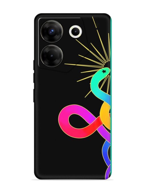 Art Geometric Abstraction Embossed Soft Silicone Case for Tecno Camon 20 Pro (5G) Zapvi