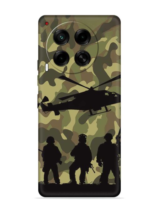 Army Heros Embossed Soft Silicone Case for Tecno Camon 30 (5G) Zapvi