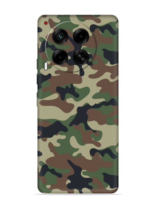 Army Military Camouflage Dark Green Embossed Soft Silicone Case for Tecno Camon 30 (5G) Zapvi