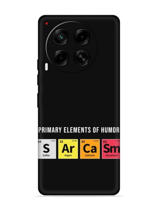 Primary Elements Humor Embossed Soft Silicone Case for Tecno Camon 30 (5G)