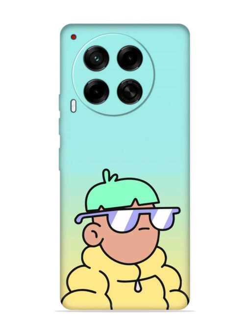 Doodles Cool Character Embossed Soft Silicone Case for Tecno Camon 30 (5G) Zapvi