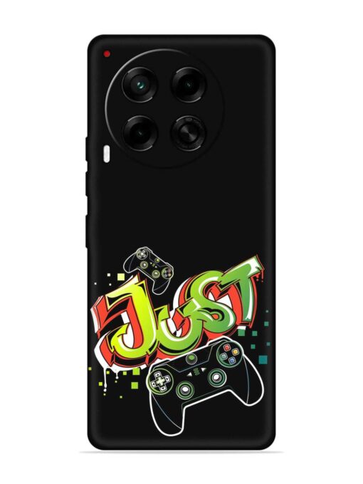 Graffiti Gamepad Illustration Embossed Soft Silicone Case for Tecno Camon 30 (5G) Zapvi