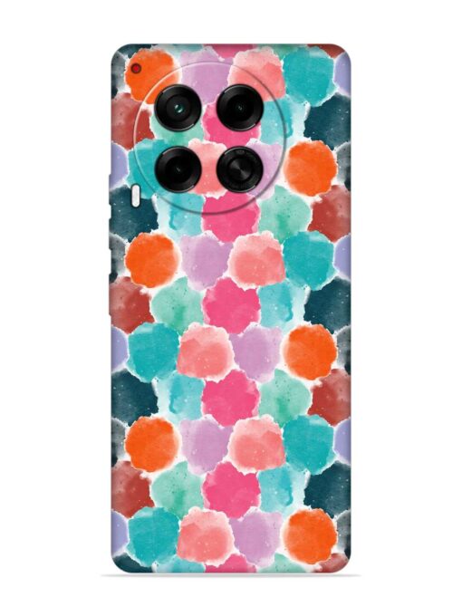 Colorful Seamless Pattern Embossed Soft Silicone Case for Tecno Camon 30 (5G)