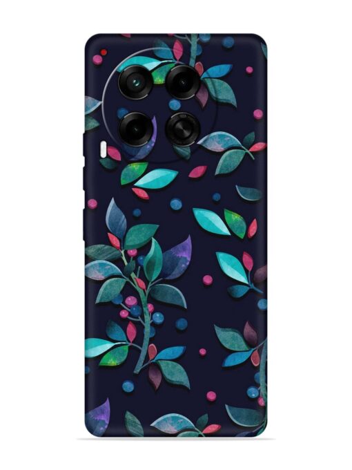 Decorative Watercolor Flower Embossed Soft Silicone Case for Tecno Camon 30 (5G) Zapvi