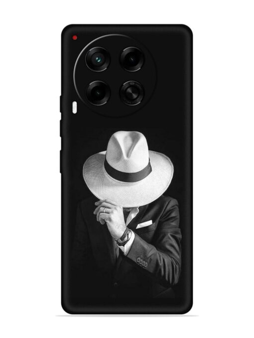 Men Under Hat Embossed Soft Silicone Case for Tecno Camon 30 (5G)