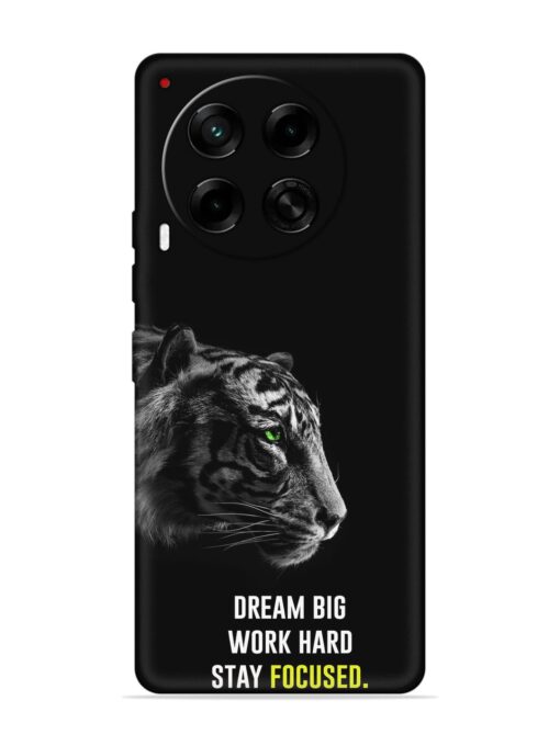 Dream Big Work Hard Embossed Soft Silicone Case for Tecno Camon 30 (5G) Zapvi