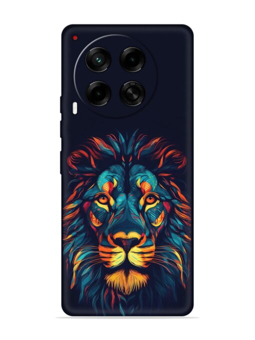 Colorful Lion Embossed Soft Silicone Case for Tecno Camon 30 (5G) Zapvi