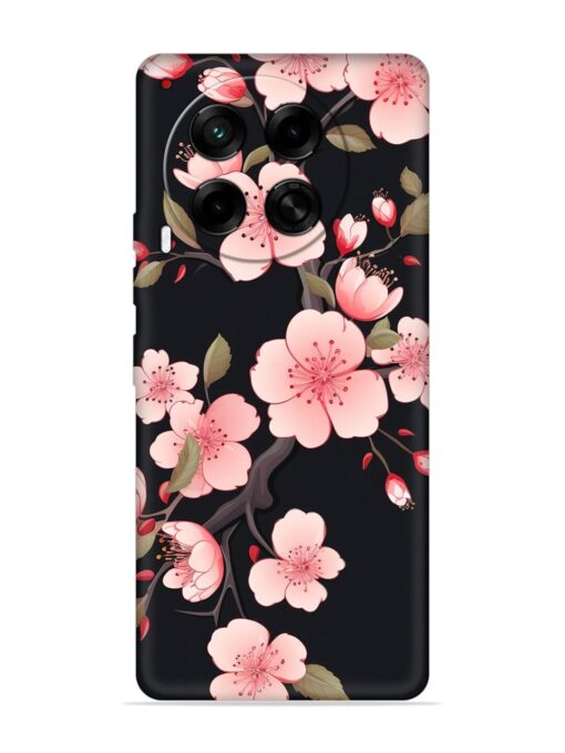 Cherry Blossom Embossed Soft Silicone Case for Tecno Camon 30 (5G) Zapvi