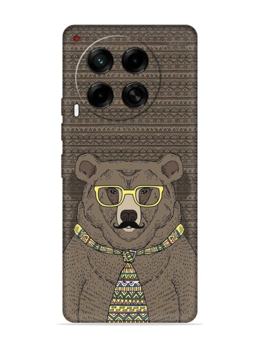 Grizzly Bear Embossed Soft Silicone Case for Tecno Camon 30 (5G) Zapvi